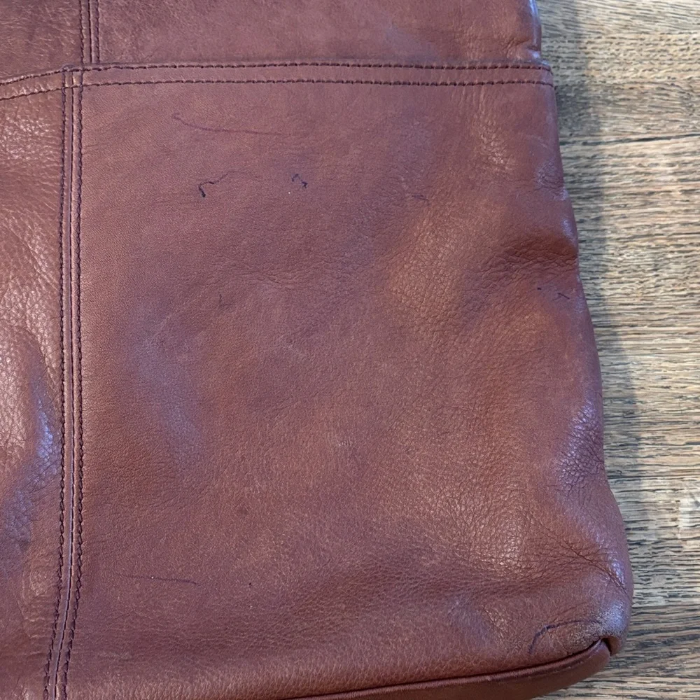 Margot Leather Crossbody in Cognac. Super Soft!